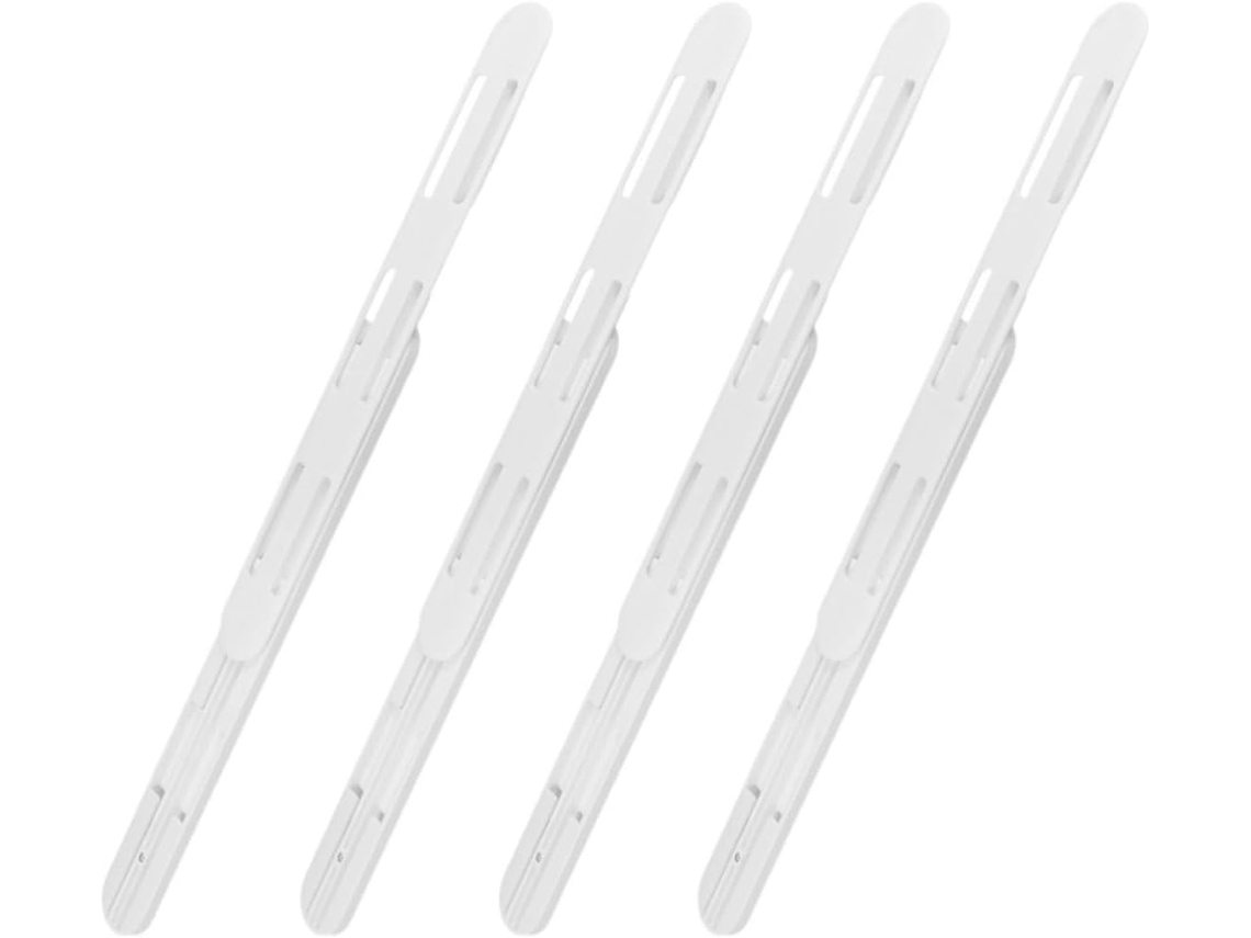 Lurrose Conjunto De 4 Corrediças Inferiores Para Gavetas Com Adesivo Cozinha E Quarto, Material Abs, Práticas