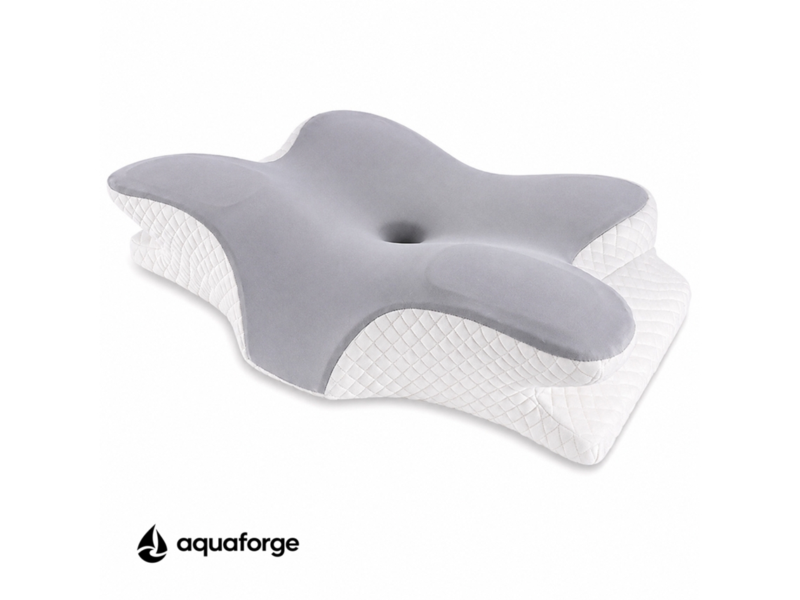 Almofada Cervical Ergonómica Espuma Viscoelástica Capa Removível