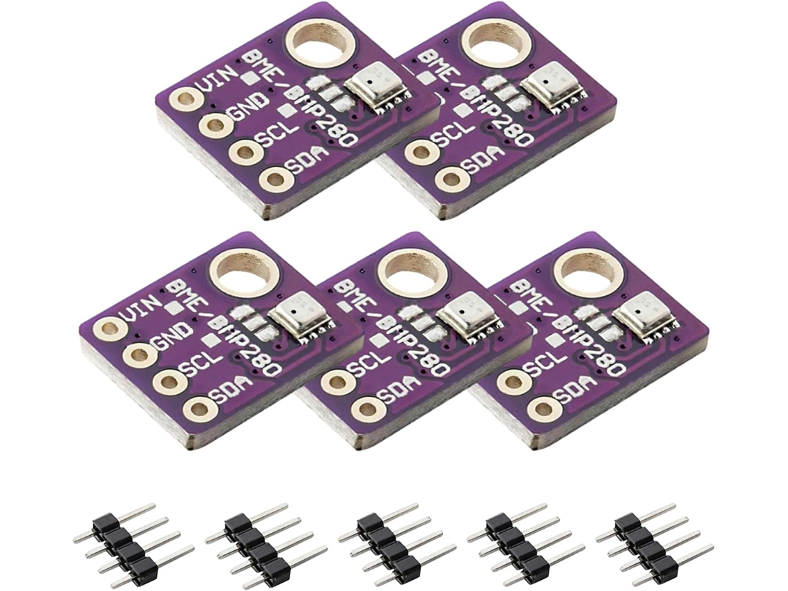 Módulo barométrico digital de 5V - Sensor I2C de temperatura, umidade e pressão para Arduino e Raspberry Pi