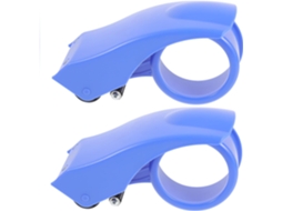 Dispensador de adesivo plástico Homoyoyo, 2 unidades, design ergonômico e adesivo confortável para embalagens.