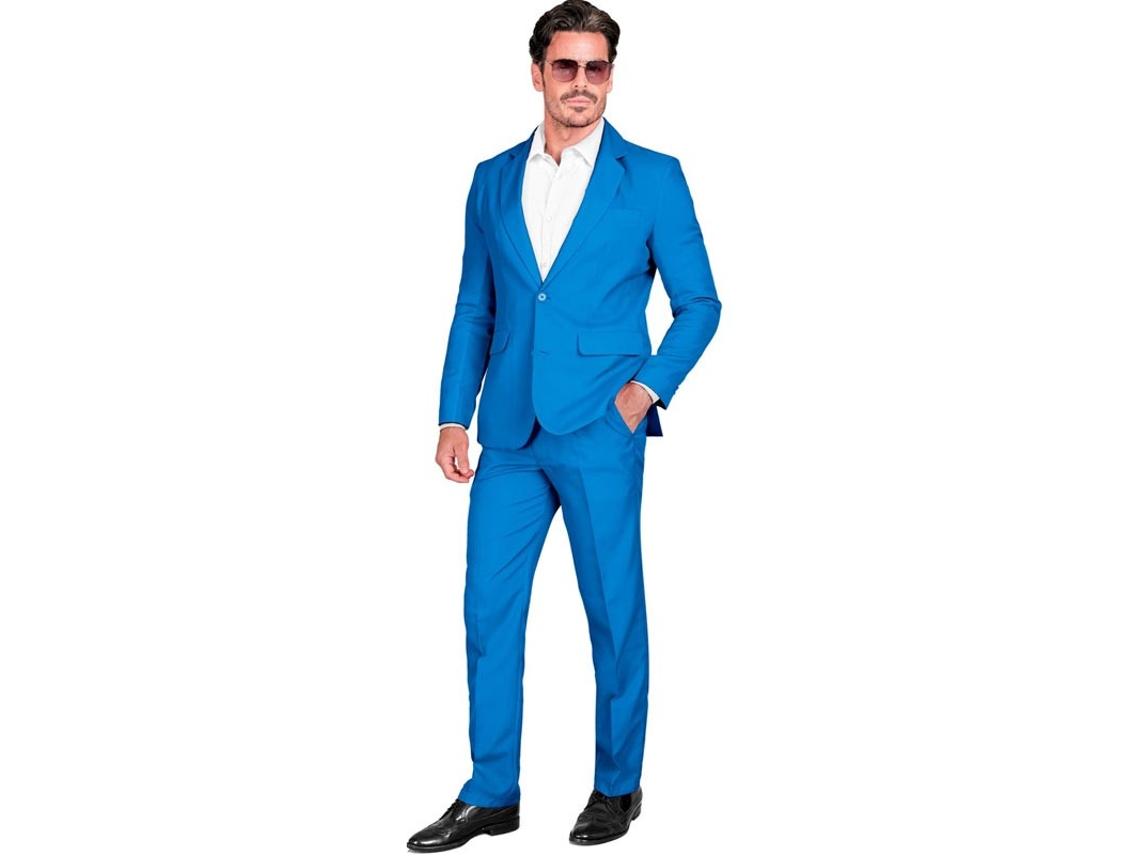 Engraçado e elegante terno Mr. blue para homens