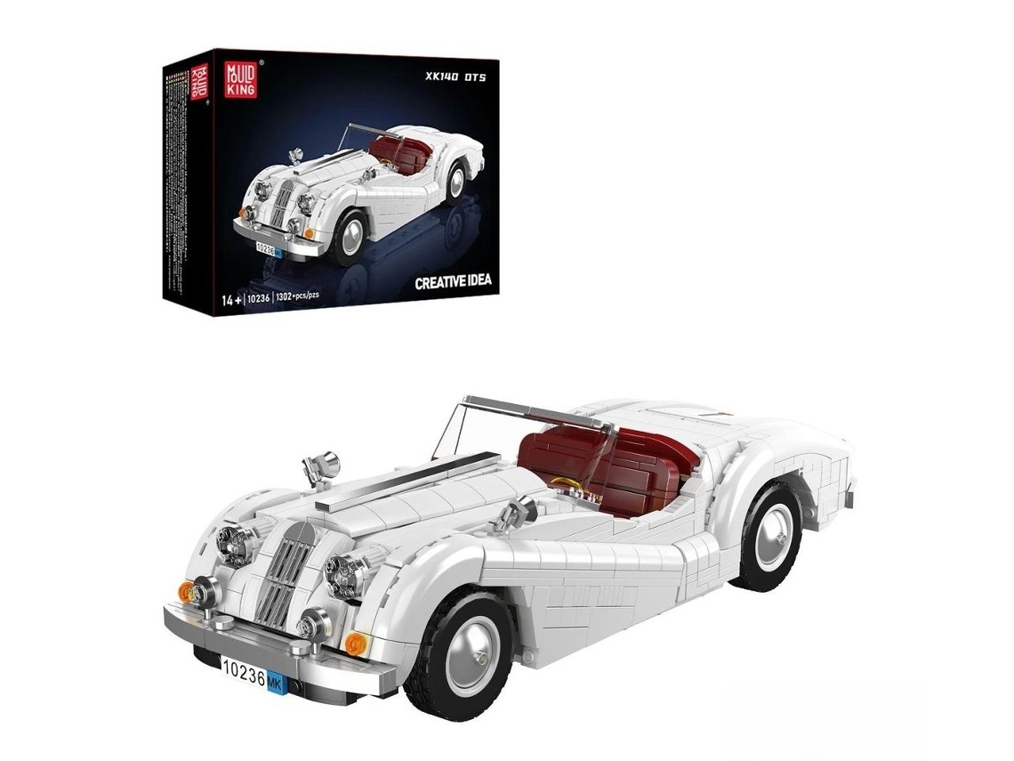 Mould King Carro Desportivo Clássico Xk140 Cabrio 10236