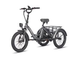 F20 Mate Bicicletas Eléctricas Motor 250w Bateria 48v20ah 20" Pneus Travão de Disco Hidráulico Cinza Chumbo FAFREES