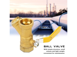 Válvula De Esfera Brass Y-type Laxiscreed Para Água, Óleo E Gás De Alta Durabilidade