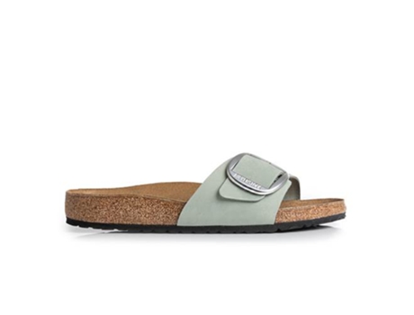 Chinelos De Mulher Birkenstock Pele Cinzento (37)