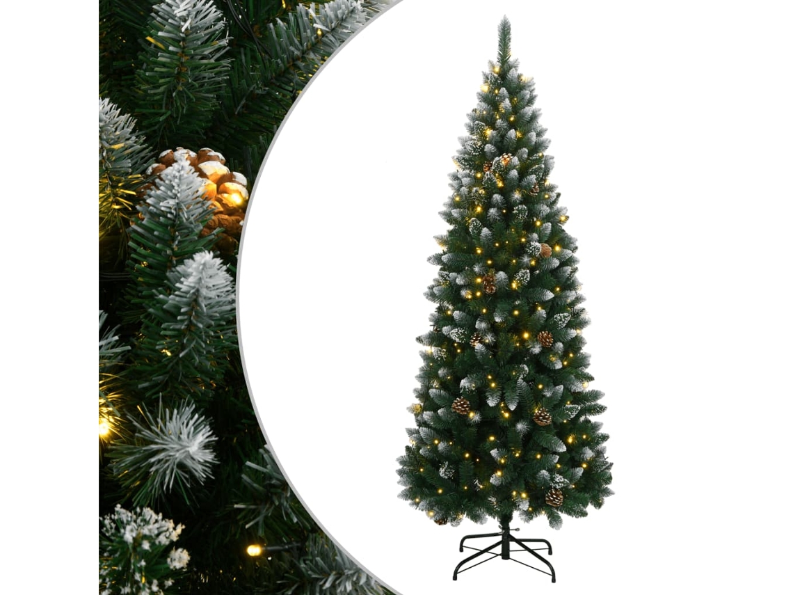 Vidaxl Árvore De Natal Artificial Com 300 Luzes Led 240 Cm