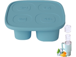 Forma De Gelo Cilíndrica Forma De Gelo Forma De Gelo 4 Cavidades Silicone Oco Para Uísque, Gokoco