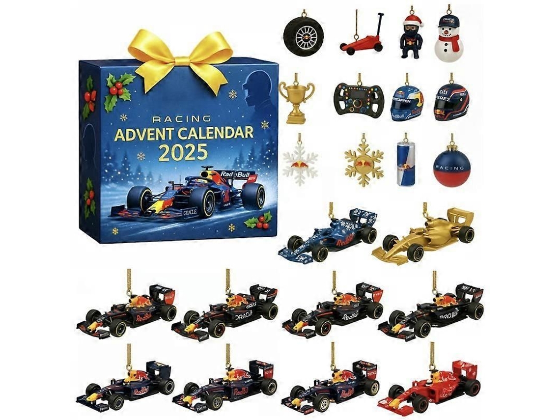 Calendário de Advento F1, Presente de Natal, Caixa Cega, Corrida Infantil | S/MARCA
