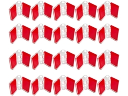 20 Dobradiças Pequenas De Plástico Transparente, Contínuas Acrílico
