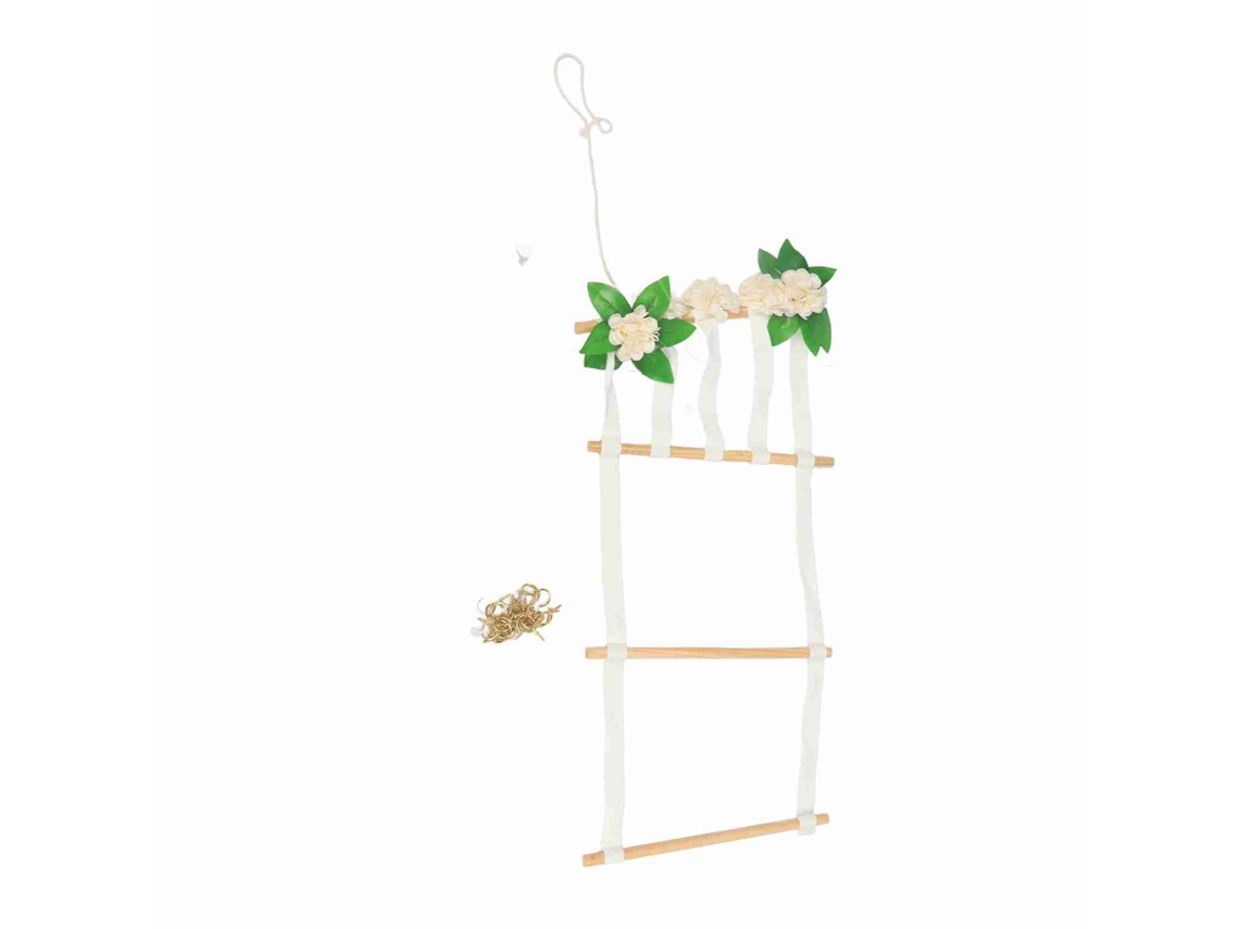 Organizador de Grampos para Cabelo Pendurado Design Floral Rústico Acessórios de Cabelo Armazenamento Parede