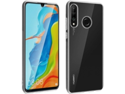 Capa e Película Vidro Temperado Huawei P30 Lite AVIZAR Silicone Transparente