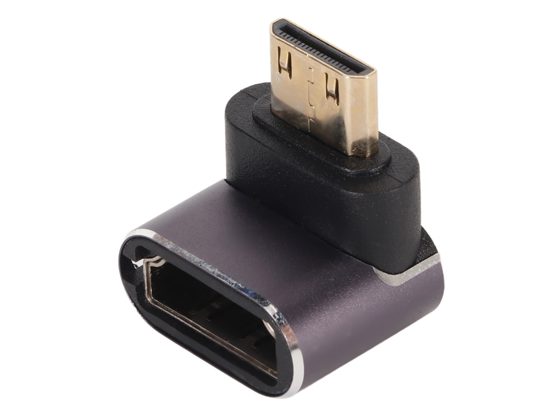 Adaptador mini HDMI a HDMI de 270 grados S/MARCA, con luz LED, compatible 8K UHD 2.1