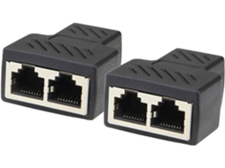 2 De Rede Adaptador Divisor Ethernet Cabo Para Uso Doméstico Prático E