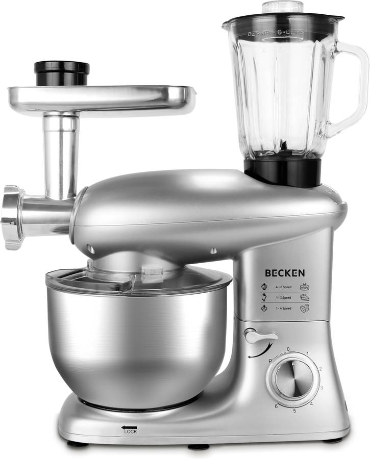 Robô de Cozinha BECKEN BKM4570 (6 L - 1400 W - 6 acessórios)