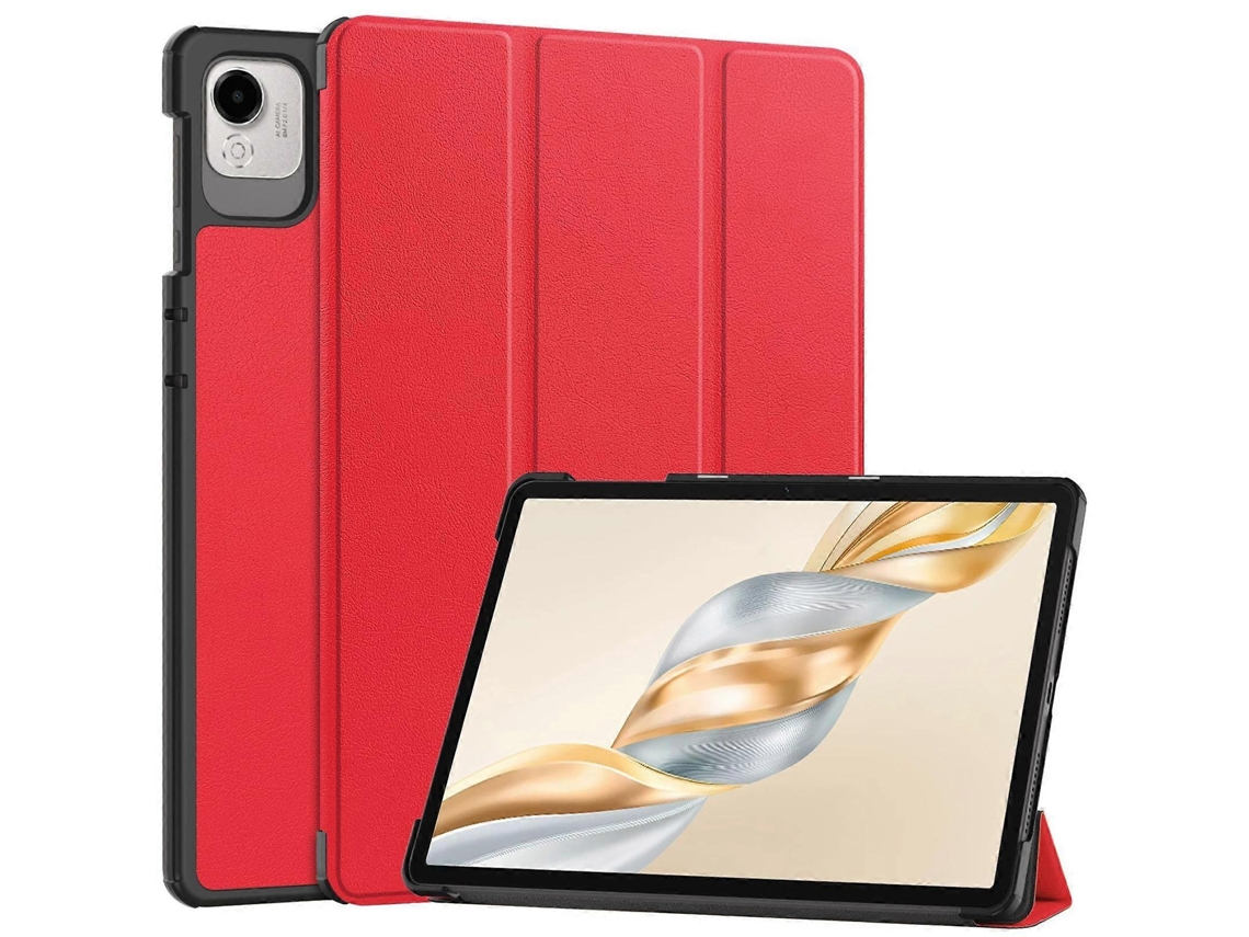Capa De Couro Para Tablet For Honor Pad X9 Pro Custer Pure Color Com Suporte Triplo