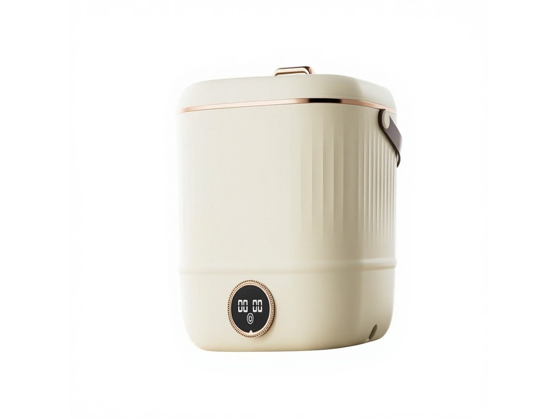 Lavadora Mini De Cilindro Reto Para Roupa Íntima, Semi Automática Portátil, Com Lavagem E Centrifugação Sfushos (bege)