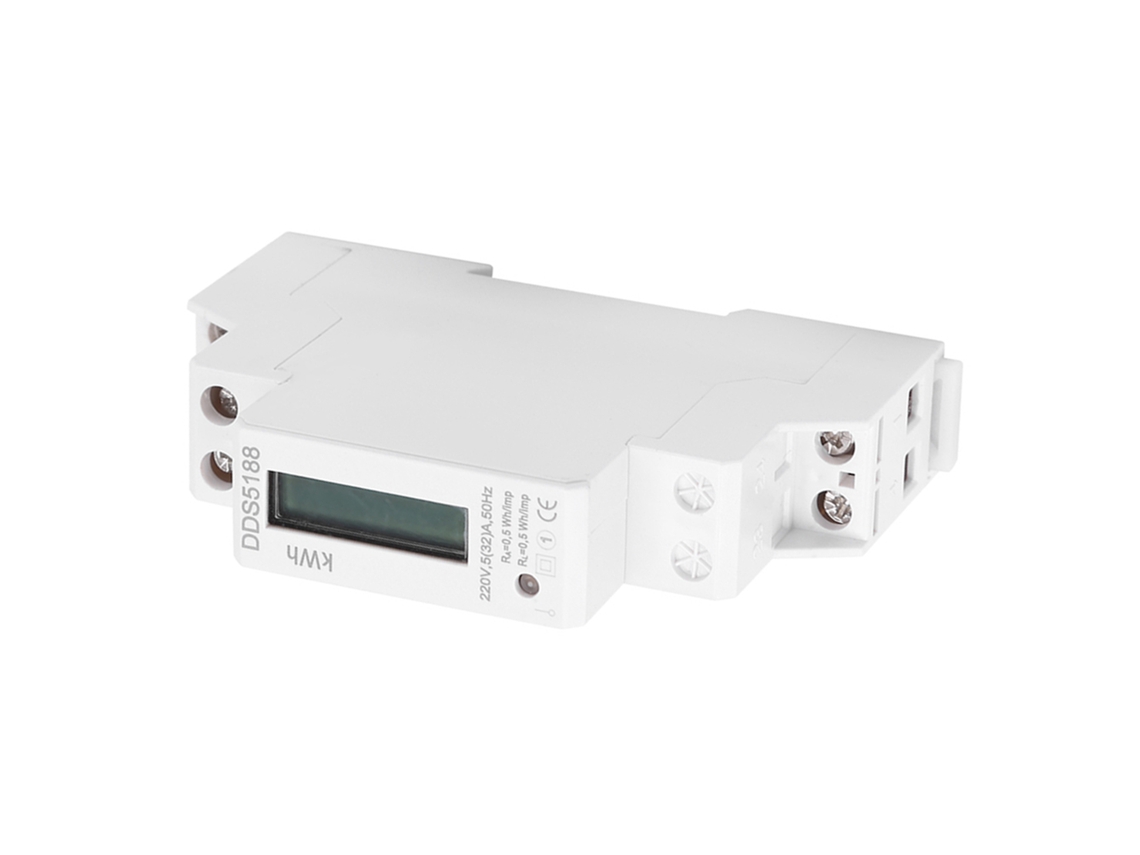 Laxiscreed Medidor De Energia Digital Lcd Monofásico Para Trilho Din, 5-32a, Funcionalidade Eletrônica