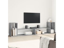 Vidaxl Móveis de Tv 2 Pcs 100x30x50 Cm Derivados Madeira Cinza Cimento