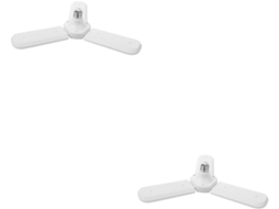 Conjunto de 2 Luminárias Led para Garagem com Três Painéis Dobráveis Ajustáveis, Iluminação de Teto para Oficina e SFUSHOS