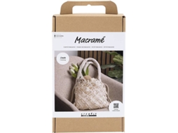 Kit De Macramê Da Creativ Company Bolsa Branca Kit De Artesanato
