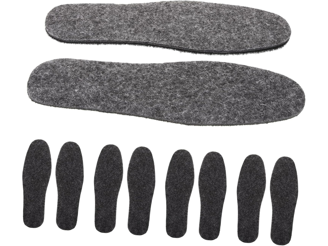 5 Pares De Palmilhas Térmicas Feltro Para Botas, Palmilhas Quentes De Inverno Para Botas