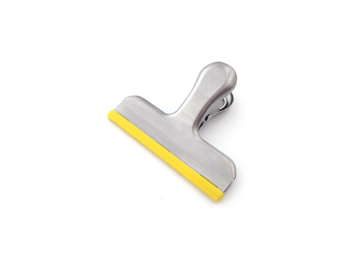Pacote com 10 Sacos para Batata Frita Rebe-porta com Silicone, Sem Bordas Afiadas, Vedação Hermética, Aço Inoxidável, Amarelo, 7,6 cm (3 polegadas)