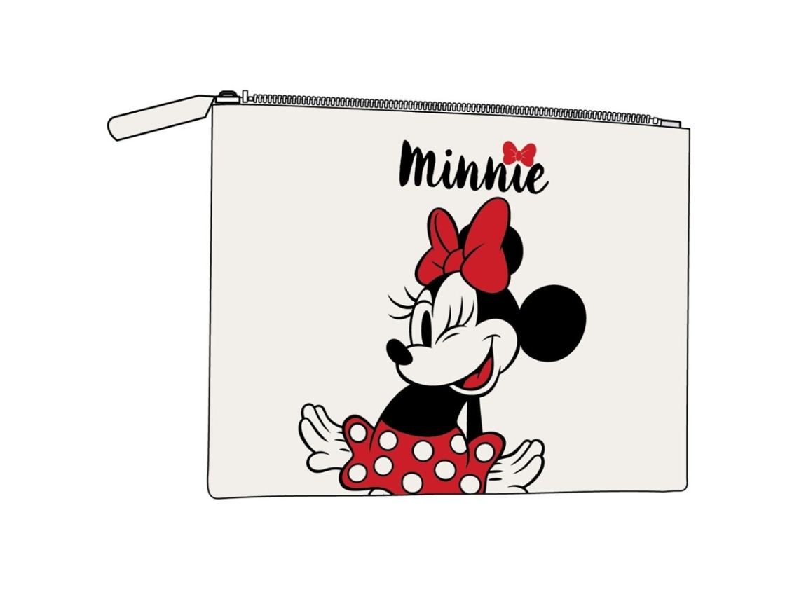 Nécessaire De Algodão Da Minnie Mouse Com Laço, 16 X 22,5 Cm 87119