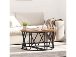 Vidaxl Mesa De Centro Madeira Antiga 80 X 80 X 42 Cm