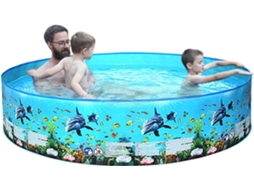 Piscina inflável portátil de plástico rígido, dobrável, para bebês e adultos CHABERLU