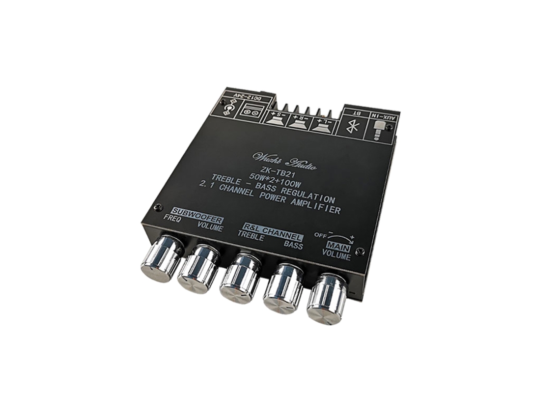 Placa Amplificadora De Potência Digital Compatível Com Bluetooth Para Áudio Estéreo.