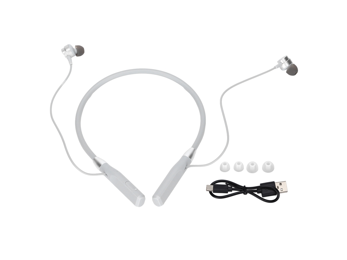 Fones de Ouvido Bluetooth de suspensão no pescoço EOOCOO com graves pesados e magnético de metal
