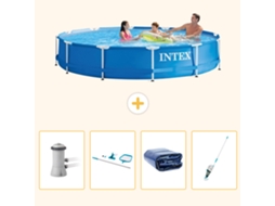 Intex Piscina Com Estrutura Redonda - 366x76 Cm - 5-peças S323