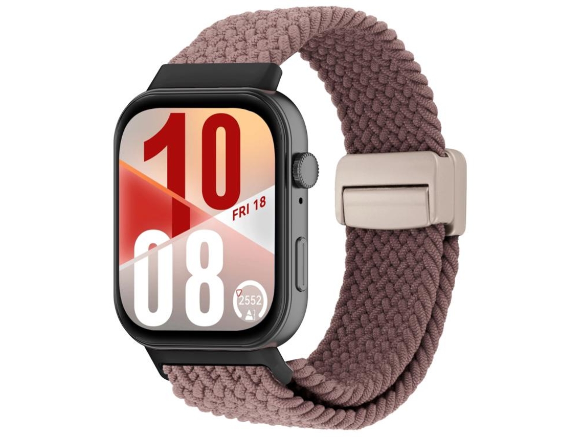Bracelete para Huawei Watch Fit 4 / 4 Pro / 3 Trançado com Fivela Magnética Roxo Fumê XIAOMOYU