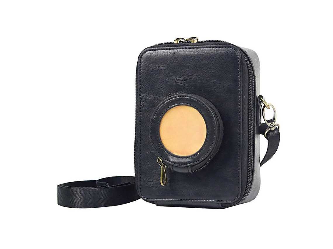 Bolsa Protetora De Ombro Em Couro Pu Para Câmera Mini Evo Brilvibera