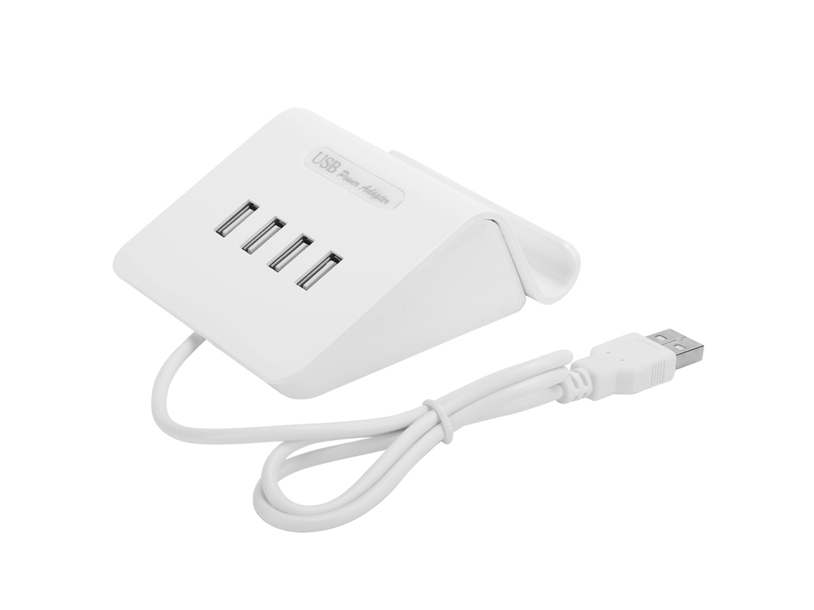 Carregador Usb Laxiscreed De 4 Portas Para Telemóveis E Tablets, Carga Eficiente E Compatível