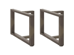 Coffee Table Leg, Coffee Table Legs Vidaxl Marrom Aço (60 X 25 X (42-43) Cm)