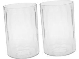 Conjunto De 2 Lustres Simples De Vidro Transparente Para Casa