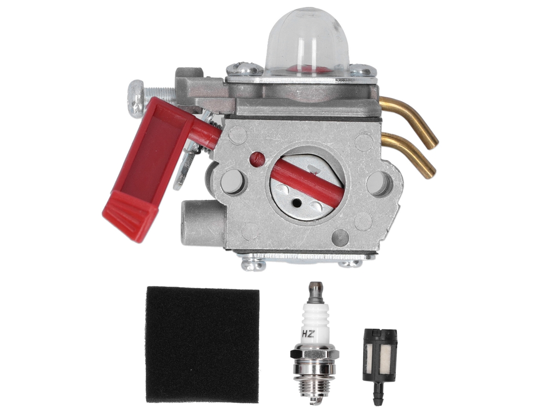 Kit Carburador Filtro Vela de Ignição para Homelite Ut 20760 Ut 20763 K100 Zama C1U H47 | S/MARCA