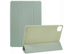 Capa Hengrongshen para Honor Pad GT Pro, capa de silicone com suporte triplo em couro sintético, verde