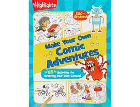 Livro Make Your Own Comic Adventures de Highlights (Inglês)