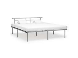 Bed Frame, Bed Frames Vidaxl Cinzeto Metal (200 X 200 Cm)