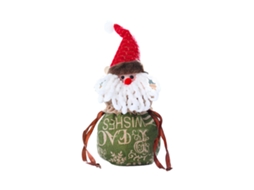 Laxiscreed Bolsa De Natal Com Letras Para Presentes De Idosos, Maçã, 25x15cm