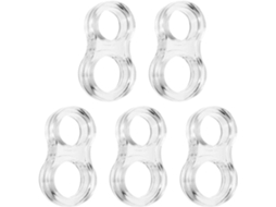 Conjunto De 5 Batentes De Porta Em Pvc Transparente