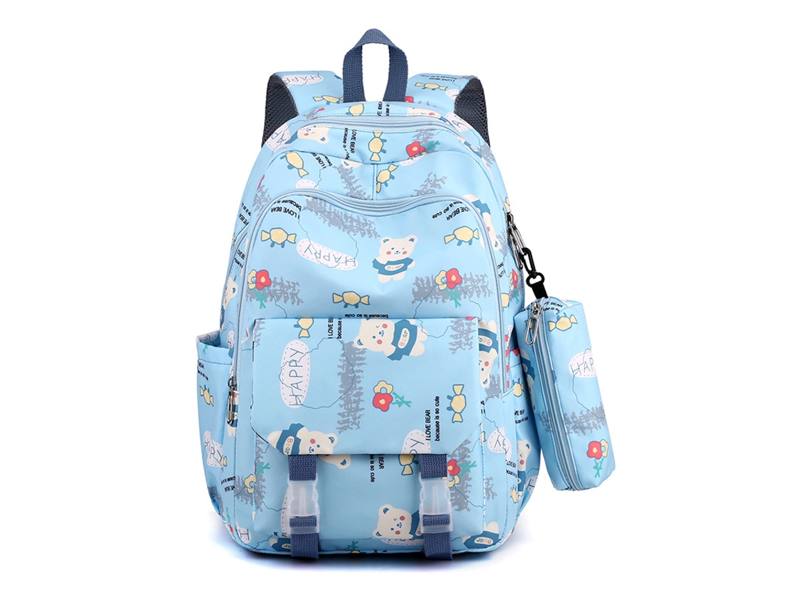 Mochila KOHREE Estudante Bolsa de Lona Bolsa de Computador Bolsa de Viagem