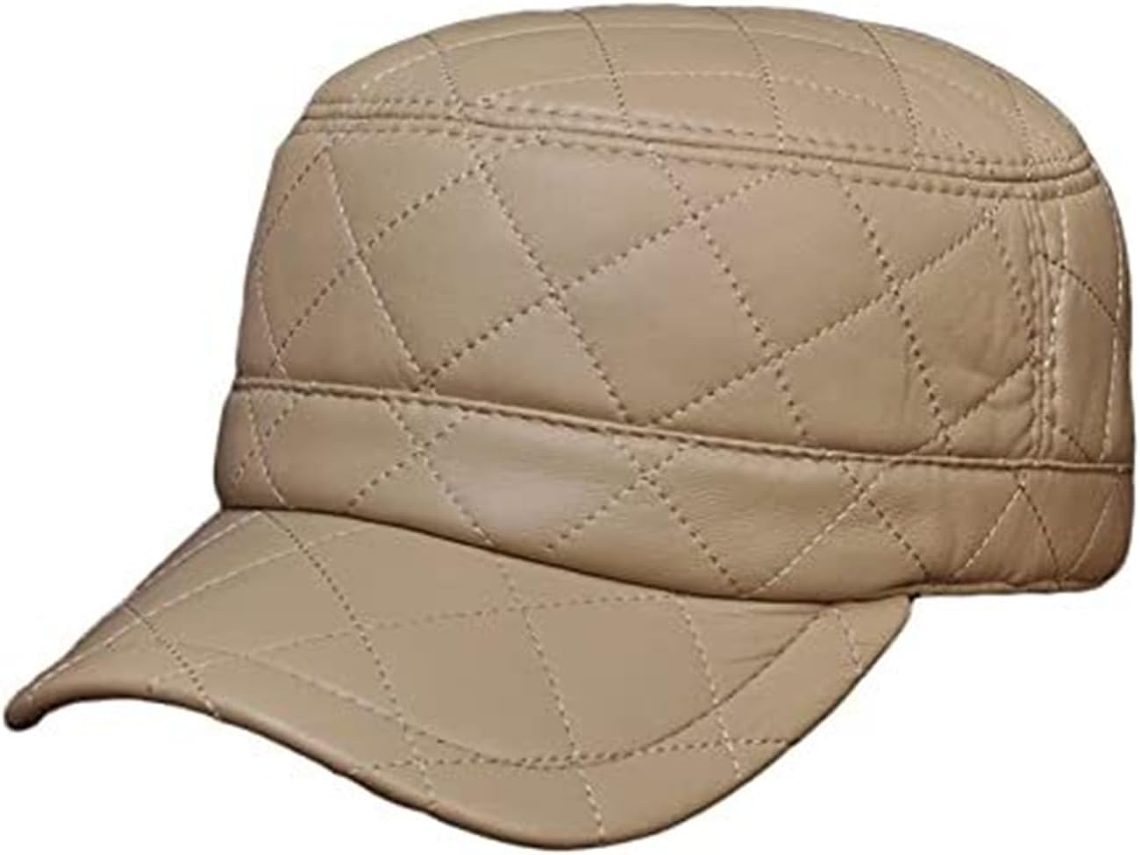 Casquette de Beisebol em Couro Verdadeiro Homens com Doublure SFUSHOS