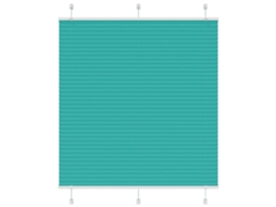 Vidaxl Plissado Cego Gasolina Verde 120x100 Cm Largura Tecido 119,4 Cm