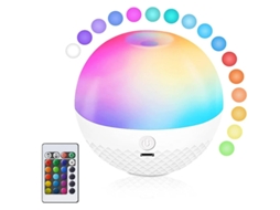 Luz Noturna Infantil Luz Noturna Sensível Ao Toque Lâmpada De Cabeceira Recarregável Usb Com Controle Remoto 16 Mudanças De Cor Branco Bestvite