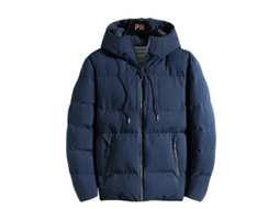 Chaqueta de Invierno Casual para Hombre Con Capucha Relleno de Algodón Estilo Coreano Abrigo Grueso Poliéster Cremallera Talla M 4xl Gris Negro Azul