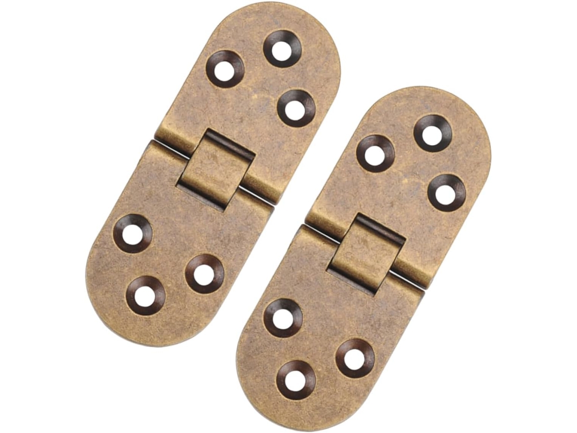 Kit Com 2 Dobradiças Metálicas Invisíveis Para Armários E