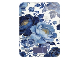 Balança De Preparo Alimentos Blue And Golden Peonies 12lb, 5kg 5g, Fácil De Limpar, Com 4-pontas Fabricação De